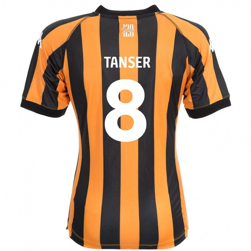 Danxen Kinder Ellie Tanser #8 Schwarz Bernstein Heimtrikot Trikot 2024/25 T-Shirt