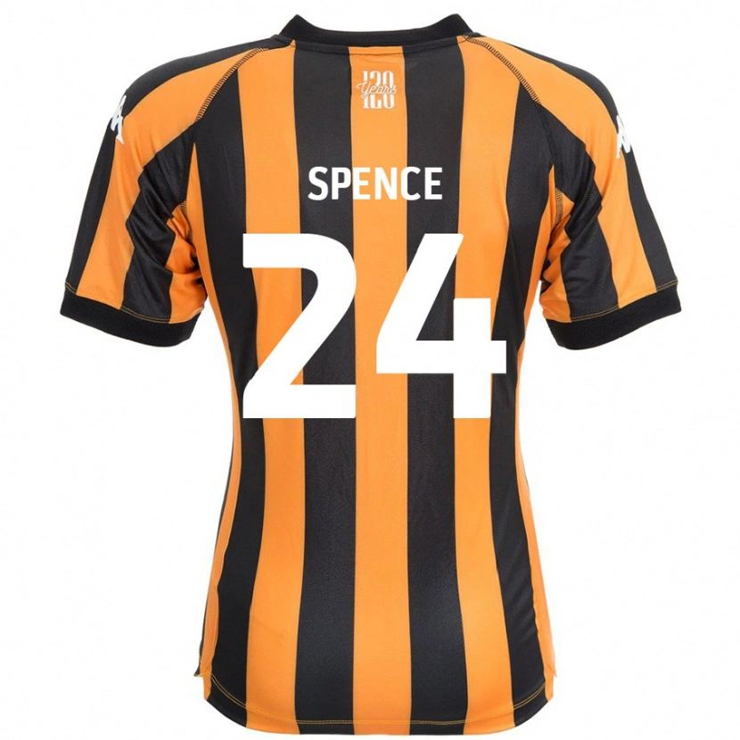 Danxen Kinder Emily Spence #24 Schwarz Bernstein Heimtrikot Trikot 2024/25 T-Shirt