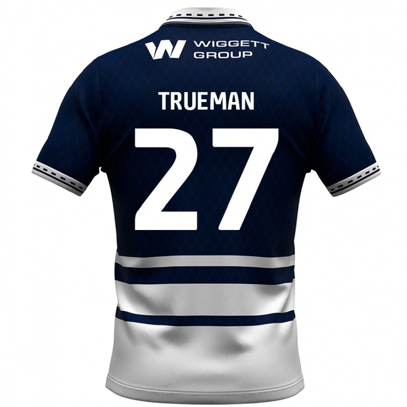 Danxen Kinder Connal Trueman #27 Marineblau Weiß Heimtrikot Trikot 2024/25 T-Shirt