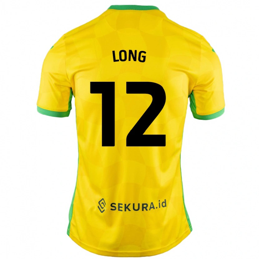 Danxen Kinder George Long #12 Gelb Grün Heimtrikot Trikot 2024/25 T-Shirt