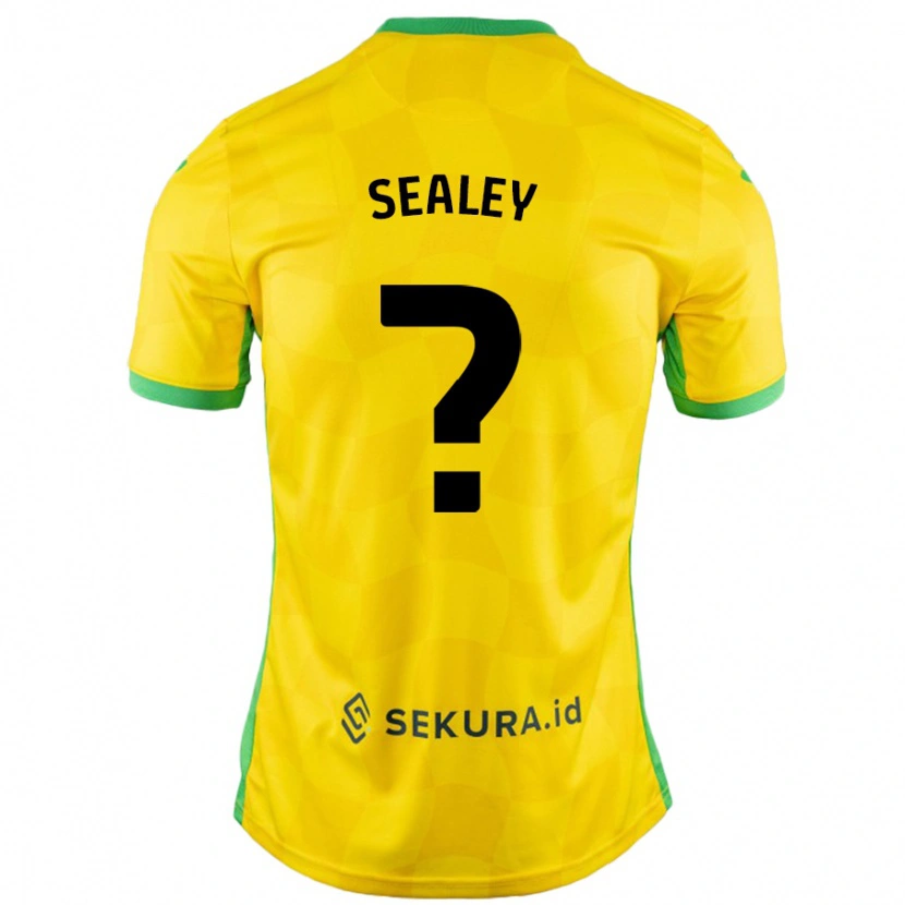 Danxen Kinder La'sean Sealey #0 Gelb Grün Heimtrikot Trikot 2024/25 T-Shirt