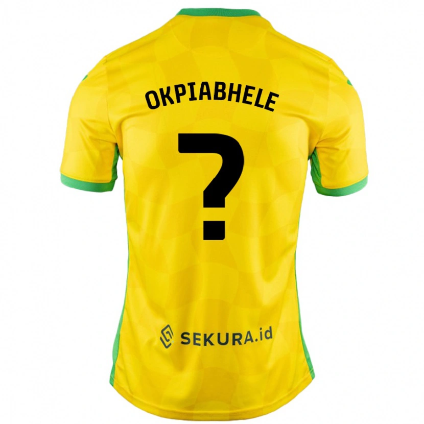 Danxen Kinder Oser Okpiabhele #0 Gelb Grün Heimtrikot Trikot 2024/25 T-Shirt