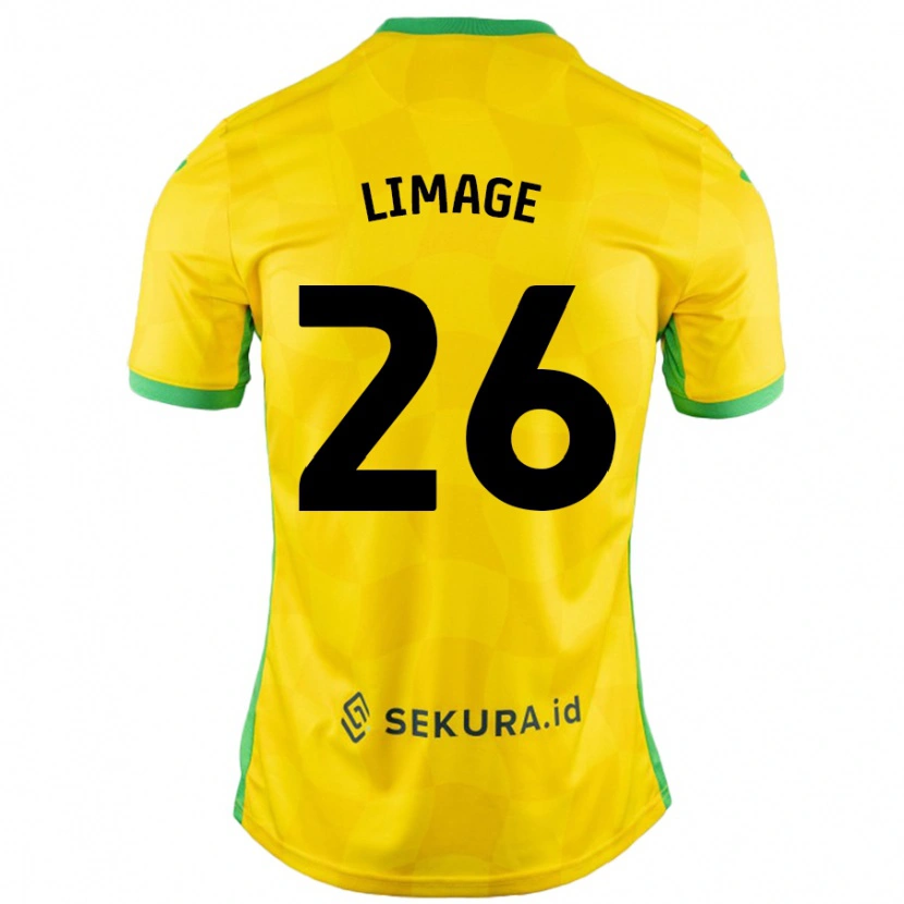 Danxen Kinder Felicity Limage #26 Gelb Grün Heimtrikot Trikot 2024/25 T-Shirt