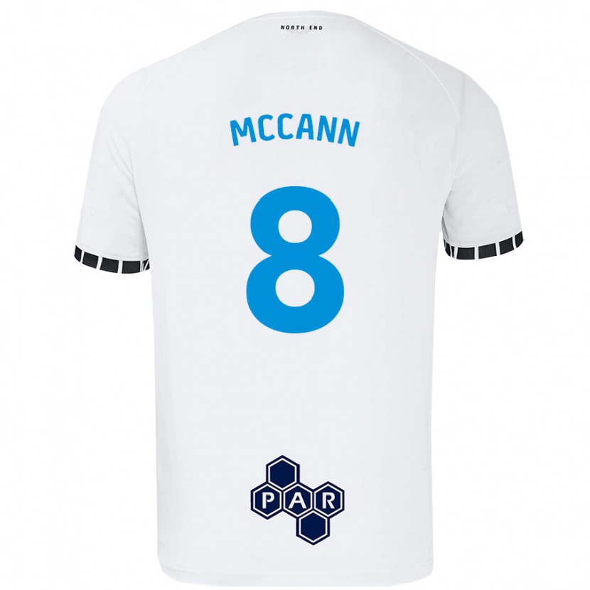 Danxen Kinder Ali Mccann #8 Weiß Heimtrikot Trikot 2024/25 T-Shirt