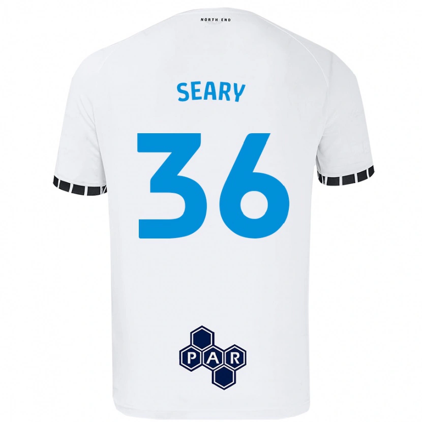 Danxen Kinder Josh Seary #36 Weiß Heimtrikot Trikot 2024/25 T-Shirt
