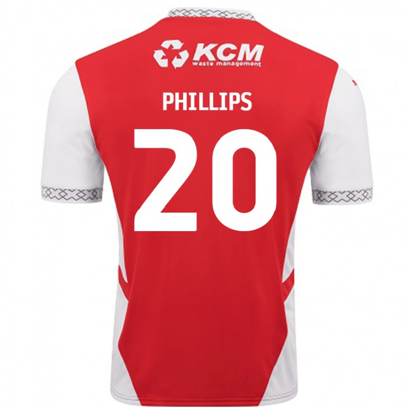 Danxen Kinder Dillon Phillips #20 Rot Weiß Heimtrikot Trikot 2024/25 T-Shirt
