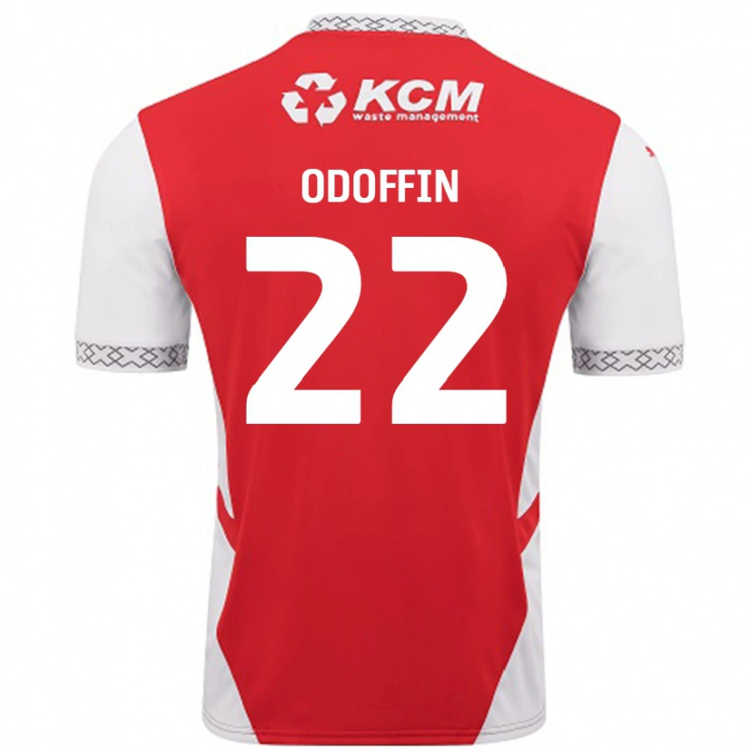 Danxen Kinder Hakeem Odoffin #22 Rot Weiß Heimtrikot Trikot 2024/25 T-Shirt