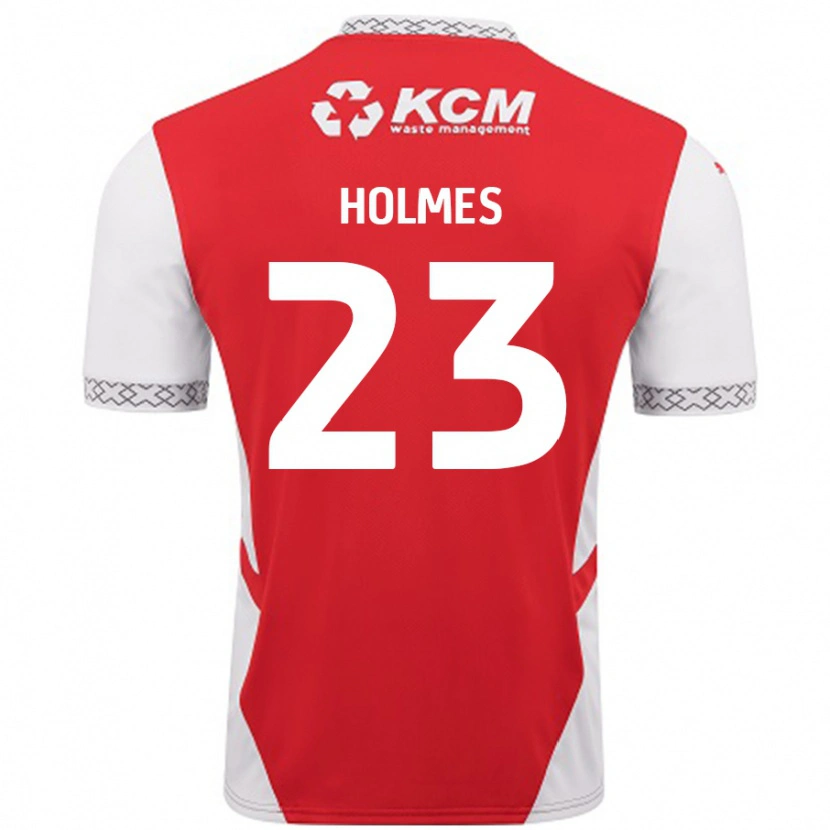 Danxen Kinder Jack Holmes #23 Rot Weiß Heimtrikot Trikot 2024/25 T-Shirt