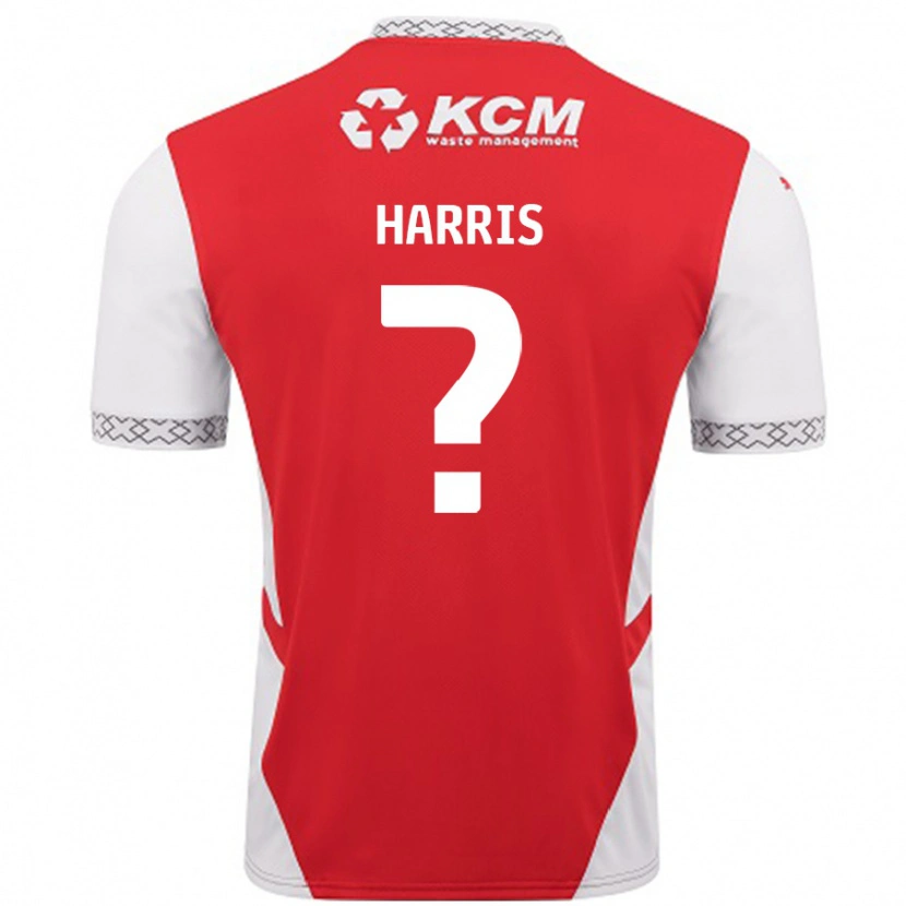 Danxen Kinder Harris #0 Rot Weiß Heimtrikot Trikot 2024/25 T-Shirt