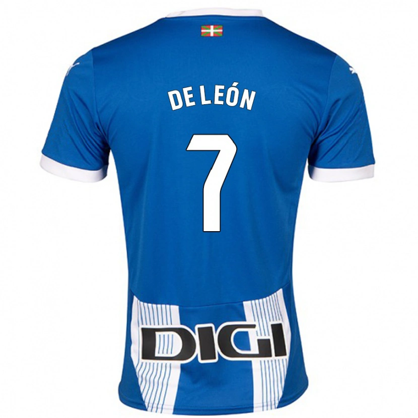 Danxen Kinder José De León #7 Blau Heimtrikot Trikot 2024/25 T-Shirt