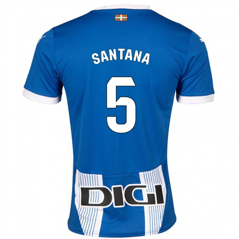 Danxen Kinder Vanesa Santana #5 Blau Heimtrikot Trikot 2024/25 T-Shirt