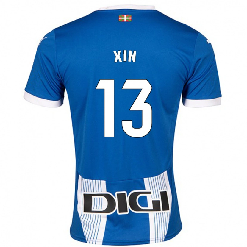 Danxen Kinder Jana Xin #13 Blau Heimtrikot Trikot 2024/25 T-Shirt