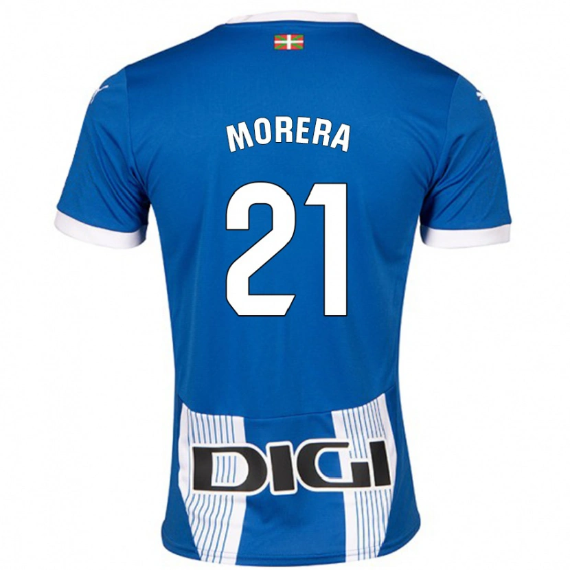 Danxen Kinder Carla Morera #21 Blau Heimtrikot Trikot 2024/25 T-Shirt