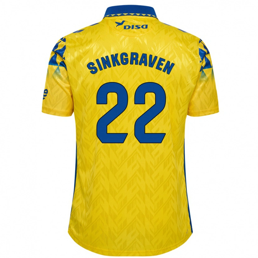 Danxen Kinder Daley Sinkgraven #22 Gelb Blau Heimtrikot Trikot 2024/25 T-Shirt