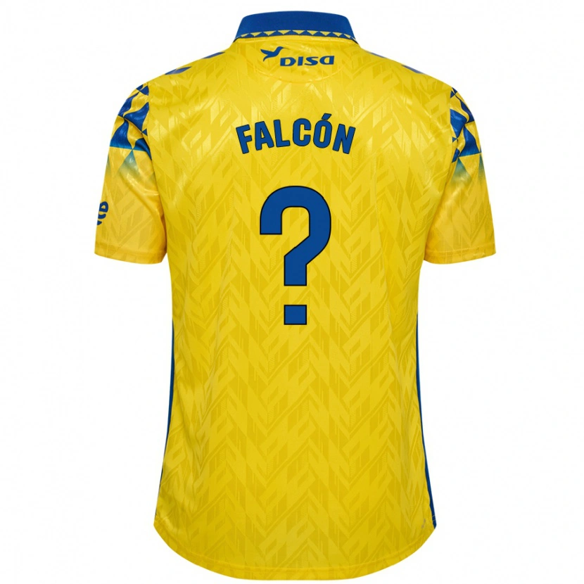 Danxen Kinder Toni Falcón #0 Gelb Blau Heimtrikot Trikot 2024/25 T-Shirt
