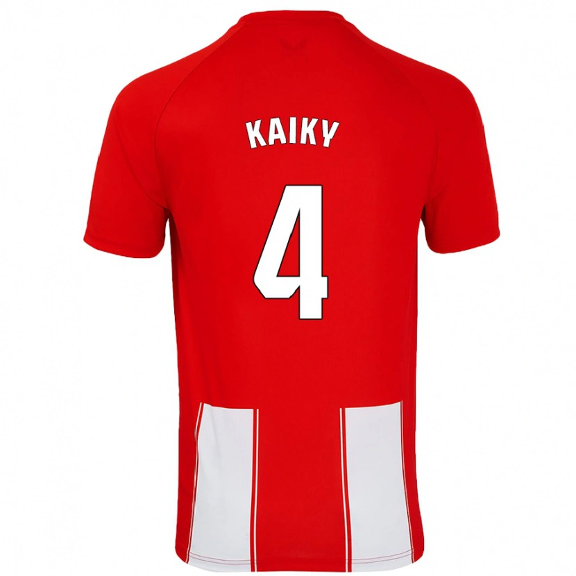 Danxen Kinder Kaiky #4 Rot Weiß Heimtrikot Trikot 2024/25 T-Shirt