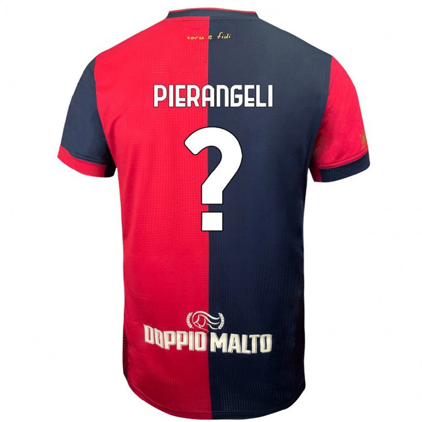 Danxen Kinder Luis Pierangeli #0 Rot Dunkleres Blau Heimtrikot Trikot 2024/25 T-Shirt