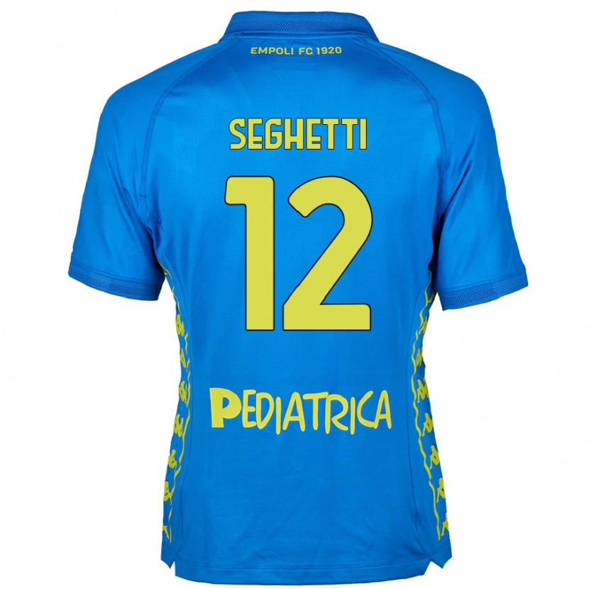 Danxen Kinder Jacopo Seghetti #12 Blau Heimtrikot Trikot 2024/25 T-Shirt