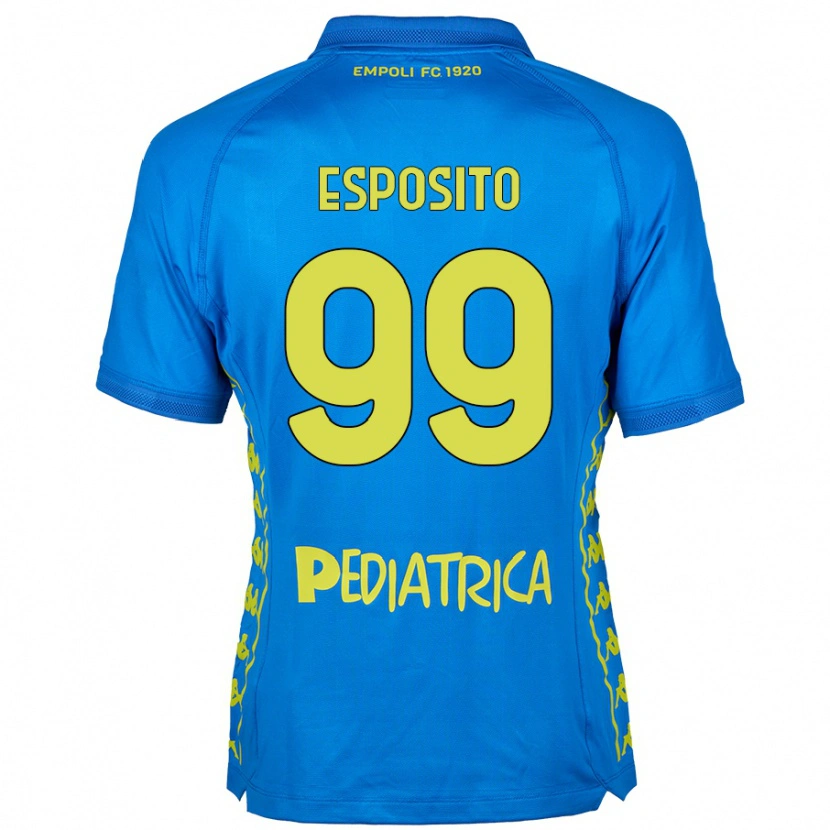 Danxen Kinder Sebastiano Esposito #99 Blau Heimtrikot Trikot 2024/25 T-Shirt