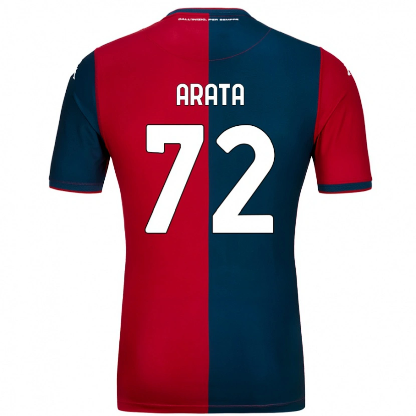 Danxen Kinder Stefano Arata #72 Rot Dunkelblau Heimtrikot Trikot 2024/25 T-Shirt