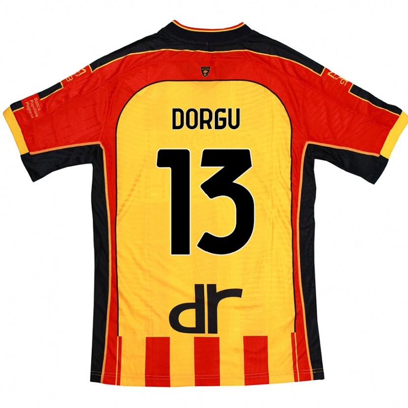 Danxen Kinder Patrick Dorgu #13 Gelb Rot Heimtrikot Trikot 2024/25 T-Shirt