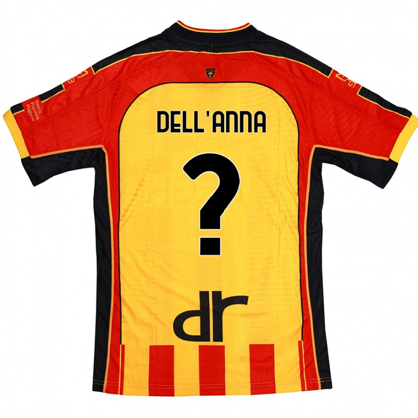 Danxen Kinder Simone Dell'anna #0 Gelb Rot Heimtrikot Trikot 2024/25 T-Shirt