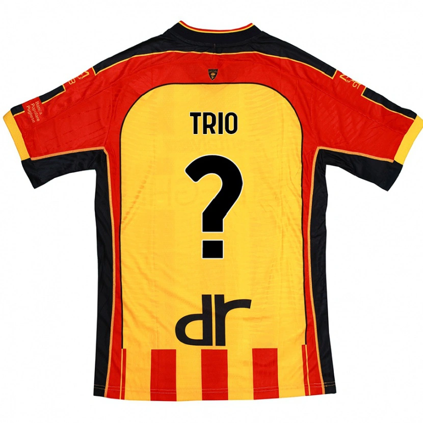 Danxen Kinder Stefano Trio #0 Gelb Rot Heimtrikot Trikot 2024/25 T-Shirt