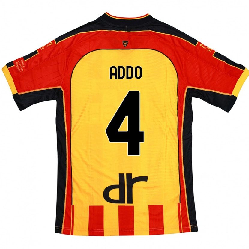 Danxen Kinder Vernon Addo #4 Gelb Rot Heimtrikot Trikot 2024/25 T-Shirt
