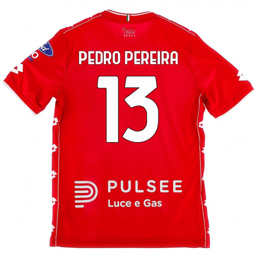 Danxen Kinder Pedro Pereira #13 Rot Weiß Heimtrikot Trikot 2024/25 T-Shirt