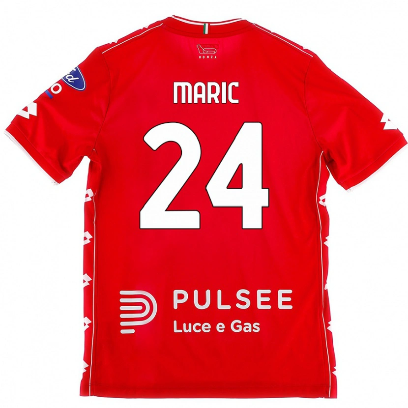 Danxen Kinder Mirko Maric #24 Rot Weiß Heimtrikot Trikot 2024/25 T-Shirt