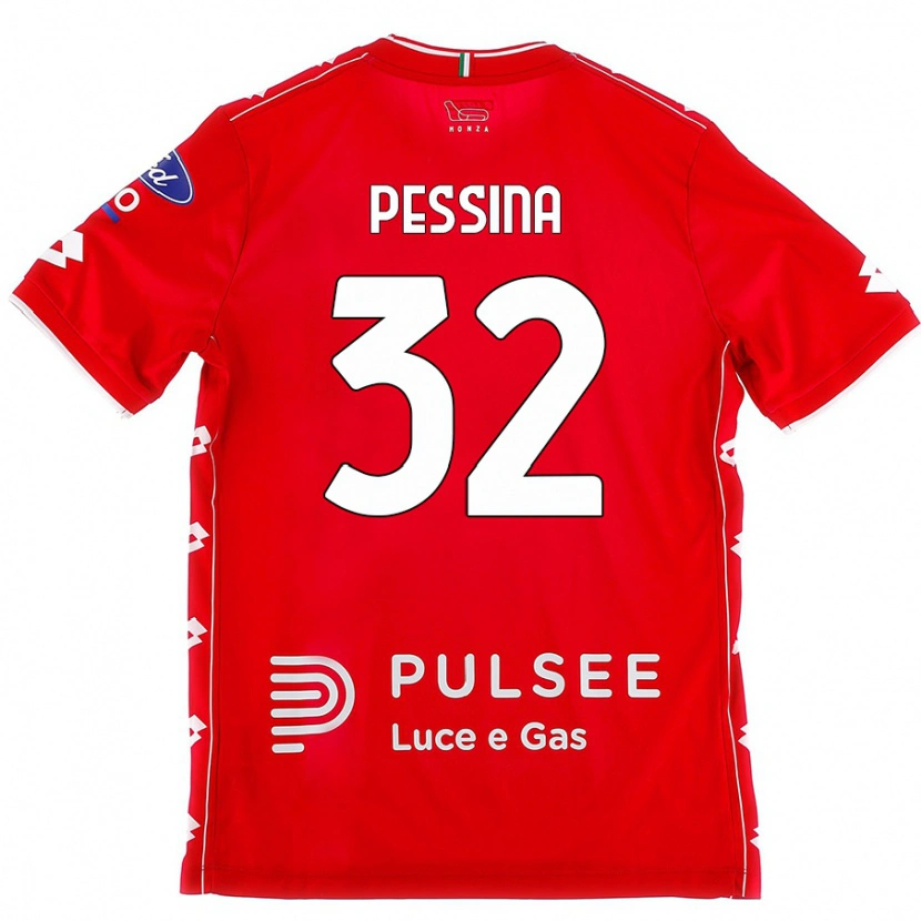 Danxen Kinder Matteo Pessina #32 Rot Weiß Heimtrikot Trikot 2024/25 T-Shirt