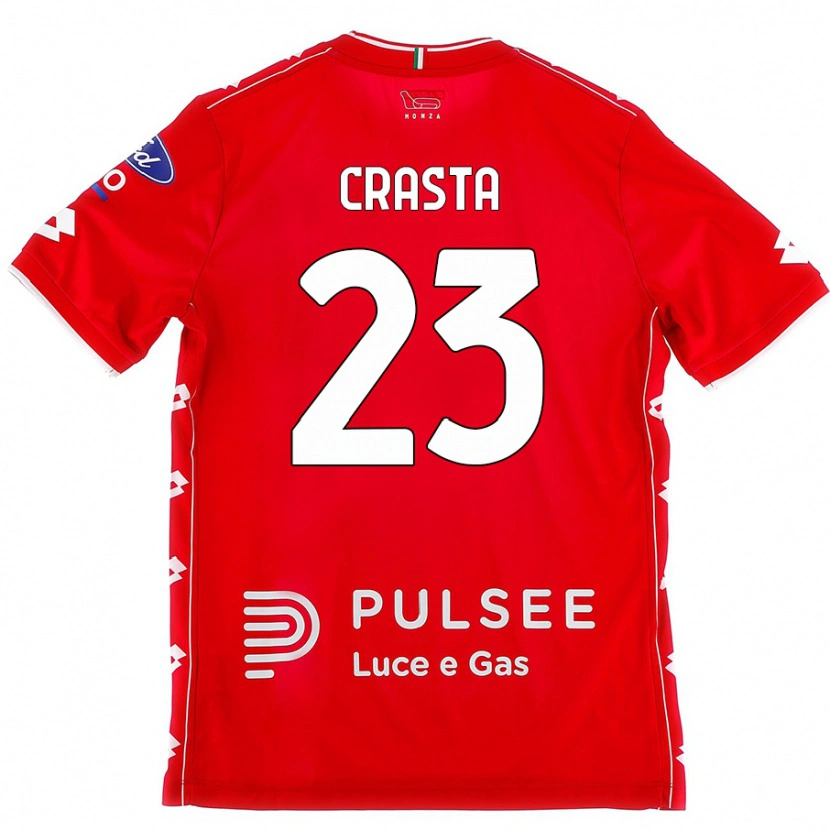 Danxen Kinder Mario Crasta #23 Rot Weiß Heimtrikot Trikot 2024/25 T-Shirt