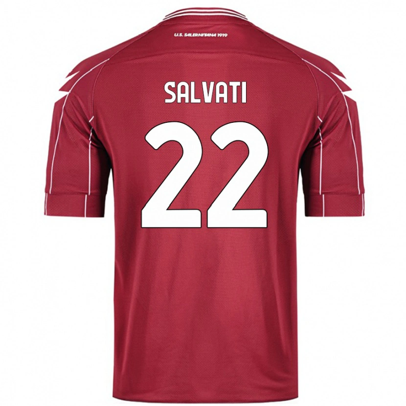 Danxen Kinder Gregorio Salvati #22 Burgundrot Heimtrikot Trikot 2024/25 T-Shirt