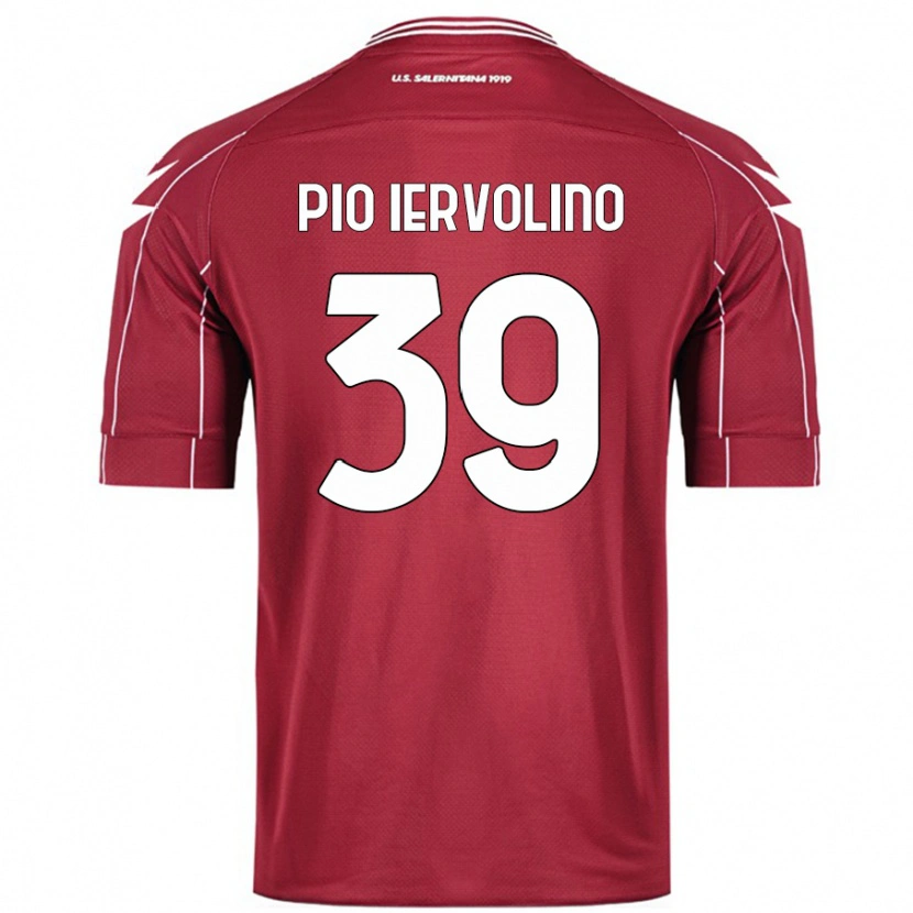 Danxen Kinder Antonio Pio Iervolino #39 Burgundrot Heimtrikot Trikot 2024/25 T-Shirt