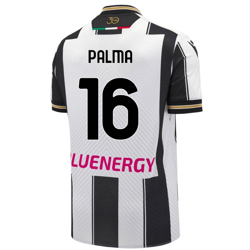 Danxen Kinder Matteo Palma #16 Weiß Schwarz Heimtrikot Trikot 2024/25 T-Shirt