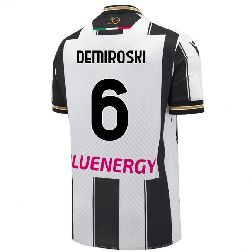Danxen Kinder Shenol Demiroski #6 Weiß Schwarz Heimtrikot Trikot 2024/25 T-Shirt