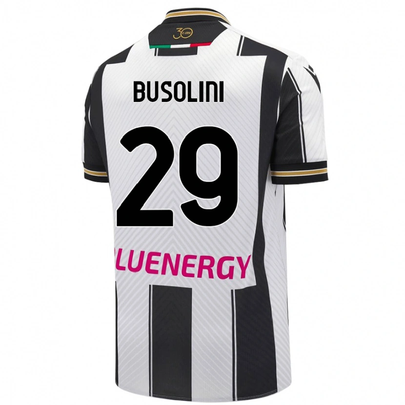 Danxen Kinder Alessandro Busolini #29 Weiß Schwarz Heimtrikot Trikot 2024/25 T-Shirt