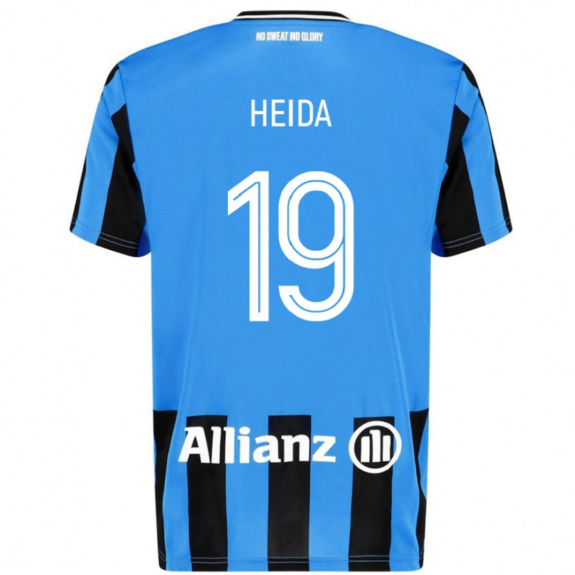 Danxen Kinder Jade Heida #19 Himmelblau Schwarz Heimtrikot Trikot 2024/25 T-Shirt