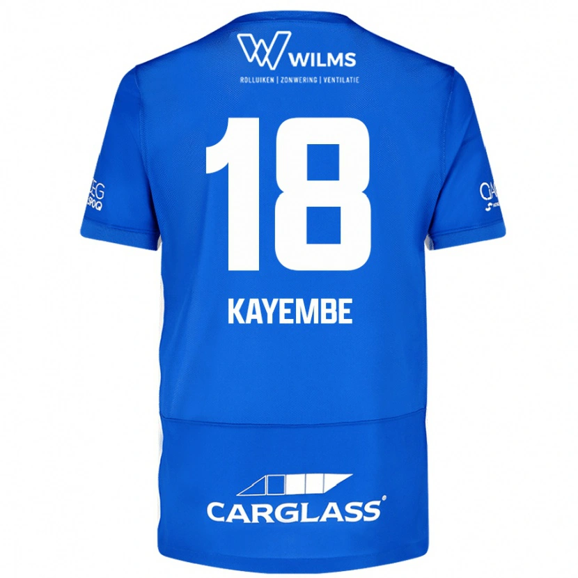 Danxen Kinder Joris Kayembe #18 Blau Heimtrikot Trikot 2024/25 T-Shirt