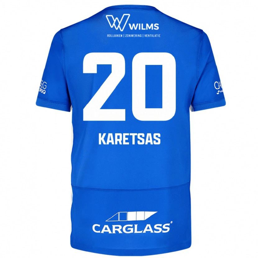 Danxen Kinder Konstantinos Karetsas #20 Blau Heimtrikot Trikot 2024/25 T-Shirt