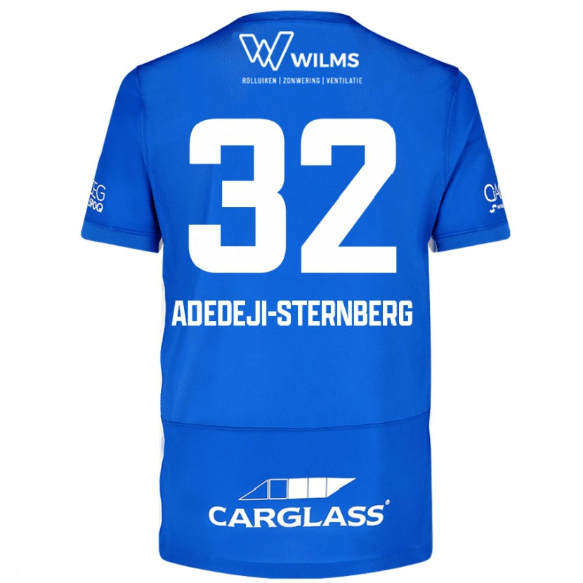 Danxen Kinder Noah Adedeji-Sternberg #32 Blau Heimtrikot Trikot 2024/25 T-Shirt