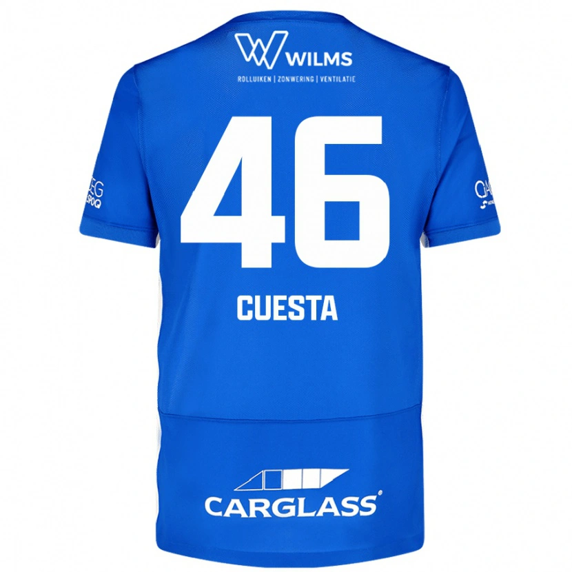 Danxen Kinder Carlos Cuesta #46 Blau Heimtrikot Trikot 2024/25 T-Shirt