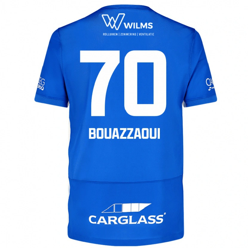 Danxen Kinder Ilyas Bouazzaoui #70 Blau Heimtrikot Trikot 2024/25 T-Shirt