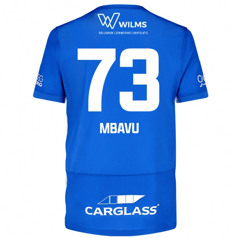 Danxen Kinder Elie Mbavu #73 Blau Heimtrikot Trikot 2024/25 T-Shirt