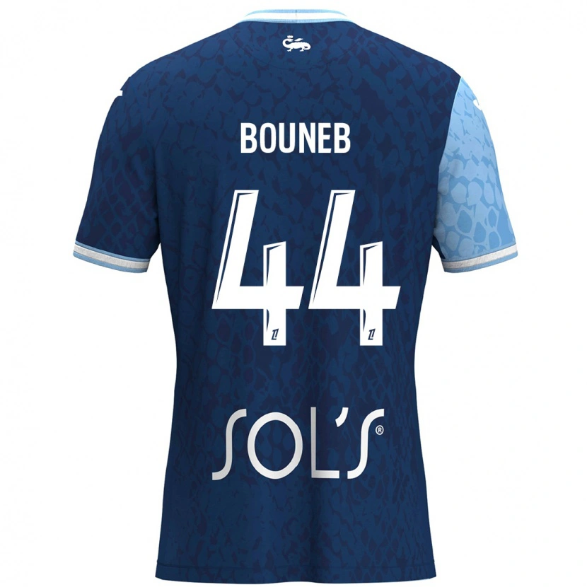 Danxen Kinder Ismaïl Bouneb #44 Himmelblau Dunkelblau Heimtrikot Trikot 2024/25 T-Shirt
