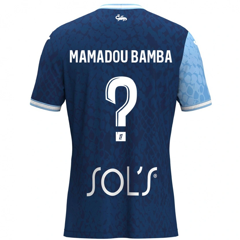 Danxen Kinder Ben Mamadou Bamba #0 Himmelblau Dunkelblau Heimtrikot Trikot 2024/25 T-Shirt