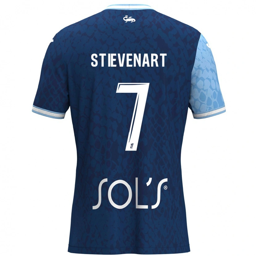 Danxen Kinder Zoé Stievenart #7 Himmelblau Dunkelblau Heimtrikot Trikot 2024/25 T-Shirt