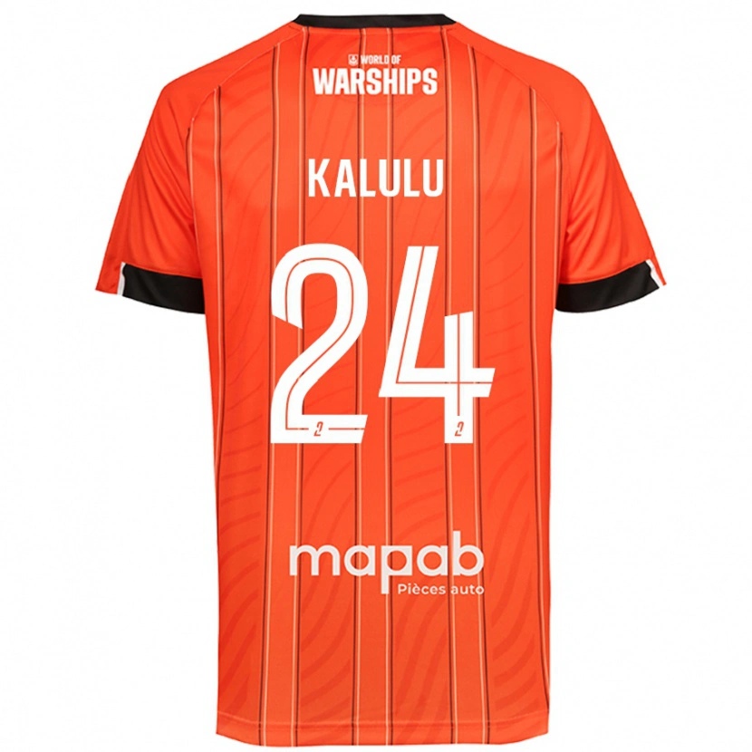 Danxen Kinder Gédéon Kalulu #24 Orange Heimtrikot Trikot 2024/25 T-Shirt