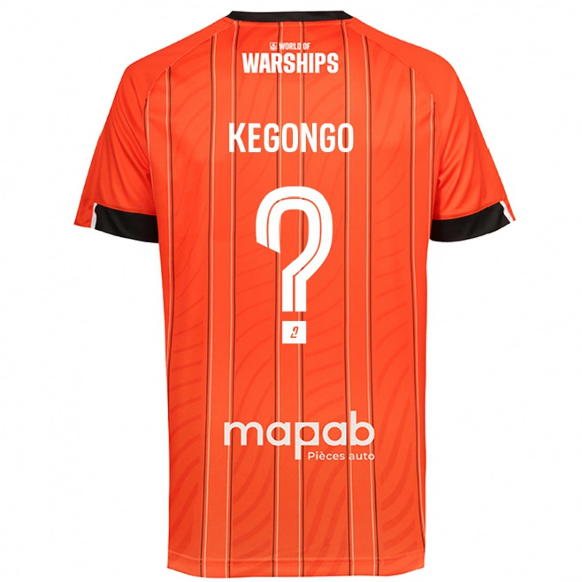 Danxen Kinder Clarence Kegongo #0 Orange Heimtrikot Trikot 2024/25 T-Shirt