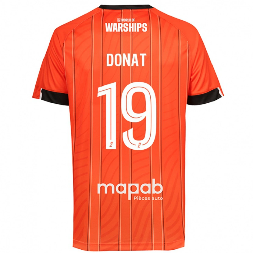Danxen Kinder Noa Donat #19 Orange Heimtrikot Trikot 2024/25 T-Shirt